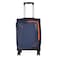 Eminent Expandable Luggage Trolley Bag Soft Suitcase for Unisex Travel Polyester Shell Lightweight with TSA lock Double Spinner Wheels E765SZ Medium Checked 24 Inch Navy Blue