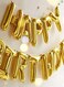 Generic Letter Happy Birthday Shaped Party Decorative Foil Balloon 16Inch
