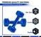 H PRO Dumbbell Weights  Unisex Adult Vinyl Coated Weights for Exercise &amp; Fitness   Dumbbells Comes in 1 kg Pair   Set of 2 in Blue