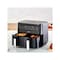 Dual Zone Air Fryer 2 Drawers,Oilless 6 Cooking Functions with Rapid Air Technology, Hot Air Convection Technology,Temperature,Touch Digital Display, Frying Grilling, Roasting &amp; Baking 2460W