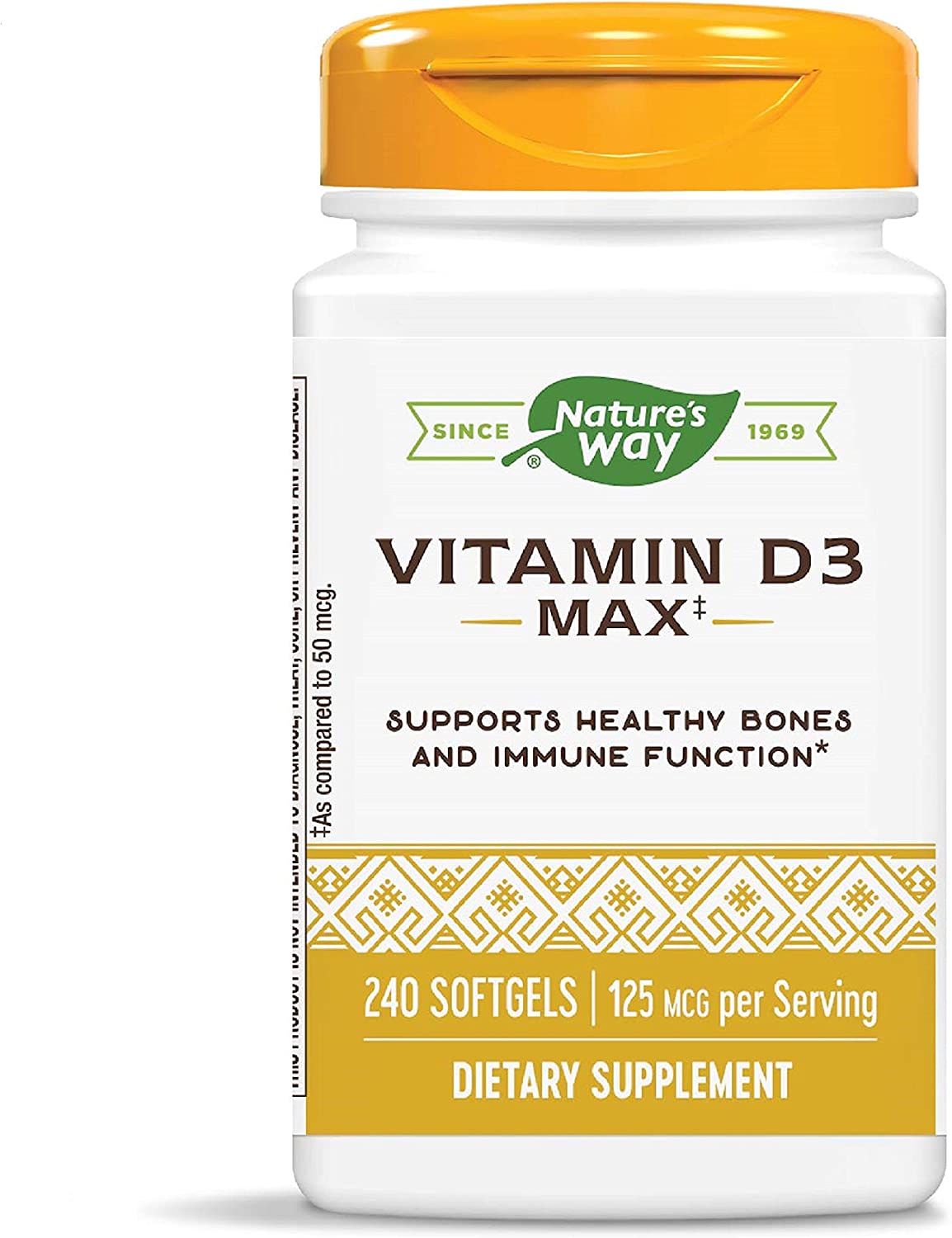 Nature&#39;S Way Vitamin D, 240 Sgels 5000 Iu