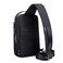 Arctic Hunter Cross body Sling Bag Water Resistant Anti Theft Unisex Small Shoulder Bag with Built in USB Port for Business Travel XB001005 Black
