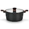 Casserole 28cm Diamond Series 7.1 LTR with Glass Lid (Aluminum with Non-Stick Coating)