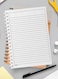 Lowha Spiral Notebook With 60 Sheets And Hard Paper Covers With Minimalist Dune Design, For Jotting Notes And Reminders, For Work, University, School