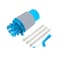 1PC.-Manual Drinking Water Pump with Tubes Bottled Water Hand Press Pump Dispenser For 5-6 Gallon Drinking Water, Blue Grey.