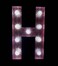 LED Marquee Letter Light Sign Wooden Pink (H) 25cm