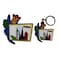 Ahlan UAE Dubai Themed 1 Magnet And Keyring Set Multicolour 2 PCS