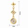 Aiwanto Star And Flower Pattern Earring for Office Gift (Gold)
