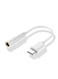 Generic USB Type C Headphone Jack Adapter For Htc/Moto White/Silver