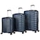 Eminent Hard Case Travel Bag Trolley Luggage Set of 3 TPO Lightweight Suitcase 4 Quiet Double Spinner Wheels with TSA Lock KK30 Dark Navy