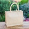 Eco-neutral Jute Shopping Bag - Horizontal - White