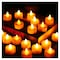 12PCS.- Realistic and Bright Flickering Battery Operated Flameless LED Tea Light.
