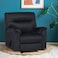 In House Velvet Classic Recliner Chair - Dark Grey - AB01