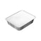 Cosmoplast 1200 cc Pack of 10 Aluminium Containers with Lids, Silver, TRALC120S10, Aluminium Container