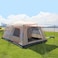 Toby&rsquo;s New 8-12 person double layer outdoor camping tent two bedrooms and a living room family cabin (Khaki)