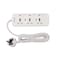 3-way universal socket with Individual Switches and 2Meter Cable