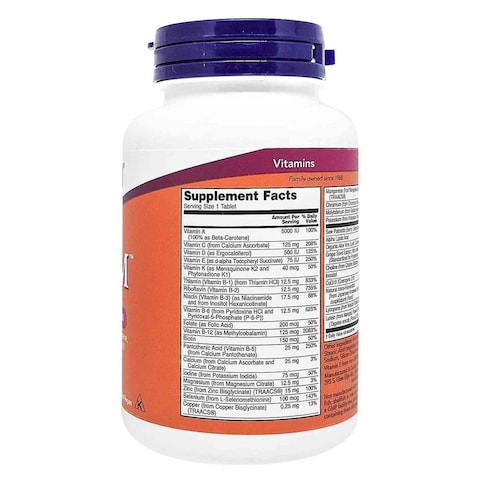 Now Adam Men&#39;s Multiple Vitamin Supplement 60 Tablets