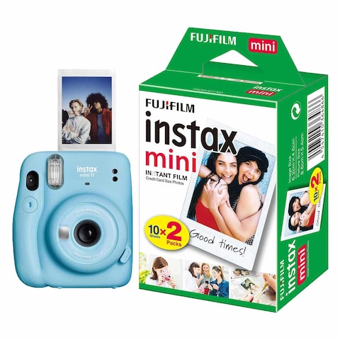 Fujifilm Instax Mini11 Instant Camera With Film Sky Blue