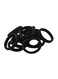 Xima 60-Piece Elastic Hair Ties Ponytail Holders Set Black