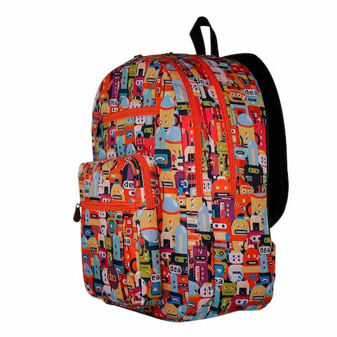 Dea School Pack Bag - Robots Design