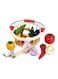 BasmAh 32-2047 Wooden Realistic Fruits And Basket Pretend Kitchen Play Set For Kids