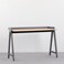 KAI Desk, Modern Nordic Desk, Study desk, Computer Desk for home office with Solid Wood Base &amp; Oak Top By Daamudi (Grey)