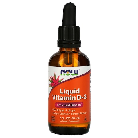Now Liquid Vitamin D3 60ml