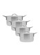 Aluminium Cookware Set Fade-Proof Construction (Set Of 4)