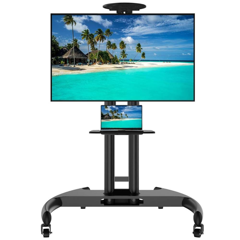nonfood_xiuwoo Nonfood_xiuwoo Mobile Tv Cart Rolling Tv Stand 55 inch