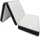 Comfy Portable White Satin  180x90x7cm Medicated Folding Mattress with Black Border