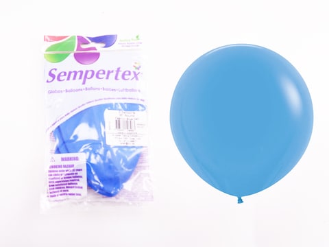 Sempertex 36&#39;&#39;Round Balloon, Latex Balloons, Blue, 2 Pcs, 91.5cm