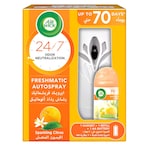 Buy Air Wick Essential Oils Freshmatic Air Freshener Starter Kit Sparkling Citrus 250ml in UAE