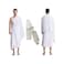 
2-Piece Ihram Towel Set for Men with Plus Size Belt for Waists Over 34 Inches - Non-Stitched Umrah Towel, Pure White Hajj Towel, 82x42 Inches, 1.4 Kg