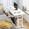 Mobile Bed Side Table, Laptop Table Standing Desk, Adjustable Computer Table Laptop Desk with Wheels, Rolling Computer Workstation Laptop Stand Table for Home Office (SC11B)