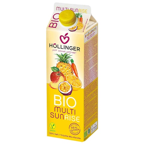 Hollinger Organic Juice Multi Sunrise Flavor 1 Liter