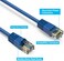 Full copper cable with 50 micron gold connectors Cat6 Ethernet Patch Cable 1M- 3 Feet - Blue