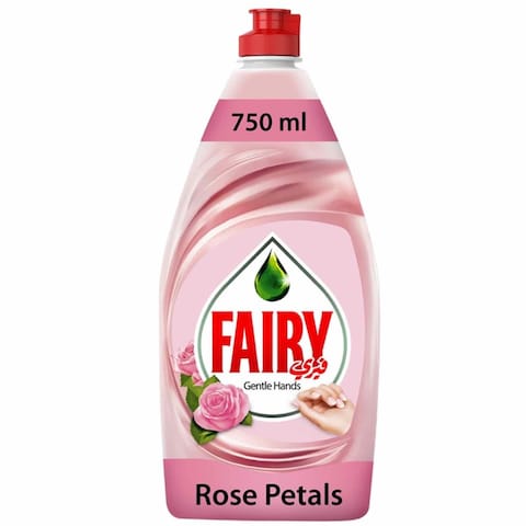 Fairy Gentle Hands Rose Petals Dishwashing Liquid Soap 750ml