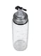 Cuisine Art Glass Oil Bottle, 250ml Oil Dispenser Bottle Stainless Steel embedded Glass Oil Cruet Bottle with Measuring Scale, Leak Proof bottle with Auto Flip Non-Drip Spout