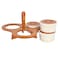 ATL 3Pcs Spice &amp; Breakfast &amp; Jam Set, Wooden Serving Set