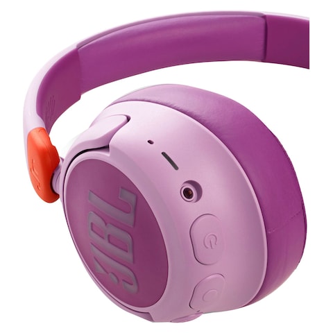 JBL JR460NC Wireless Over-Ear Noise Cancelling Kids Headphones Pink