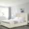In House Berlin Velvet Bed Frame - Queen - 200x160 cm - Ivory