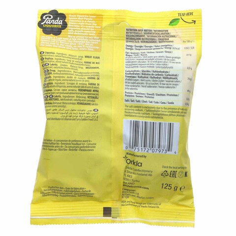Panda Bear Shaped Liquorice Candy 125g