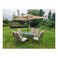 MyChoice Lyon Patio Set With Base Beige Pack of 6