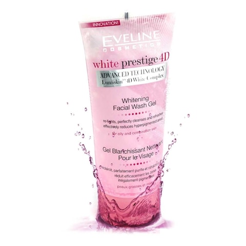 Eveline Cosmetics White Prestige 4D Whitening Facial Wash Gel White 200ml