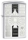24196 250 Engraved Intricate Spade Chrome Windproof Lighter 