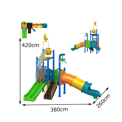 Children&#39;s Outdoor Large Combined Slide Amusement Park Toys
