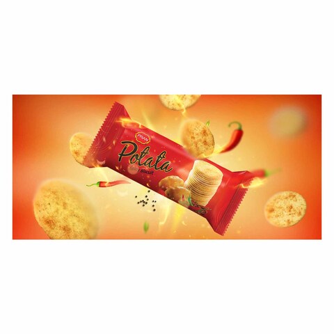 Pran Bisk Club Potato Spicy Biscuits 100g