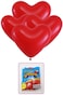 Generic Party Fun Standard Clear Heart Shaped Red Balloon - 12"Inches - (Pack Of 40 Units)