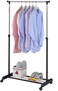 Leostar Single Garment Rack with Shelf, CD-1253
