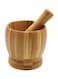 Marrkhor Wooden Mortar And Pestle Bowl Multicolour 10X9X9Cm